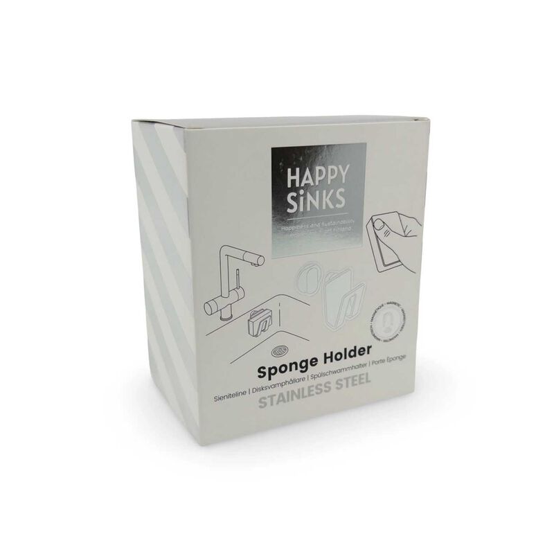 Ecovask Happy Sinks Sponge Holder - Stainless Steel image number 2